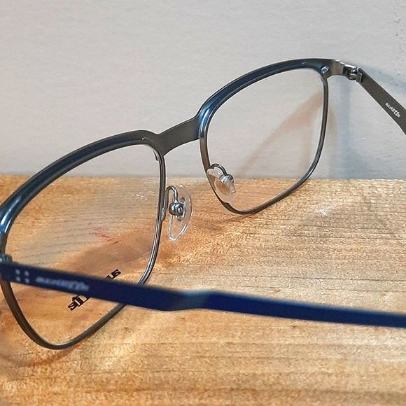 NEW Rx'able Eyeglass Frame, ARNETTE, blue metal 54 17 145 lightweight business - Picture 4 of 6